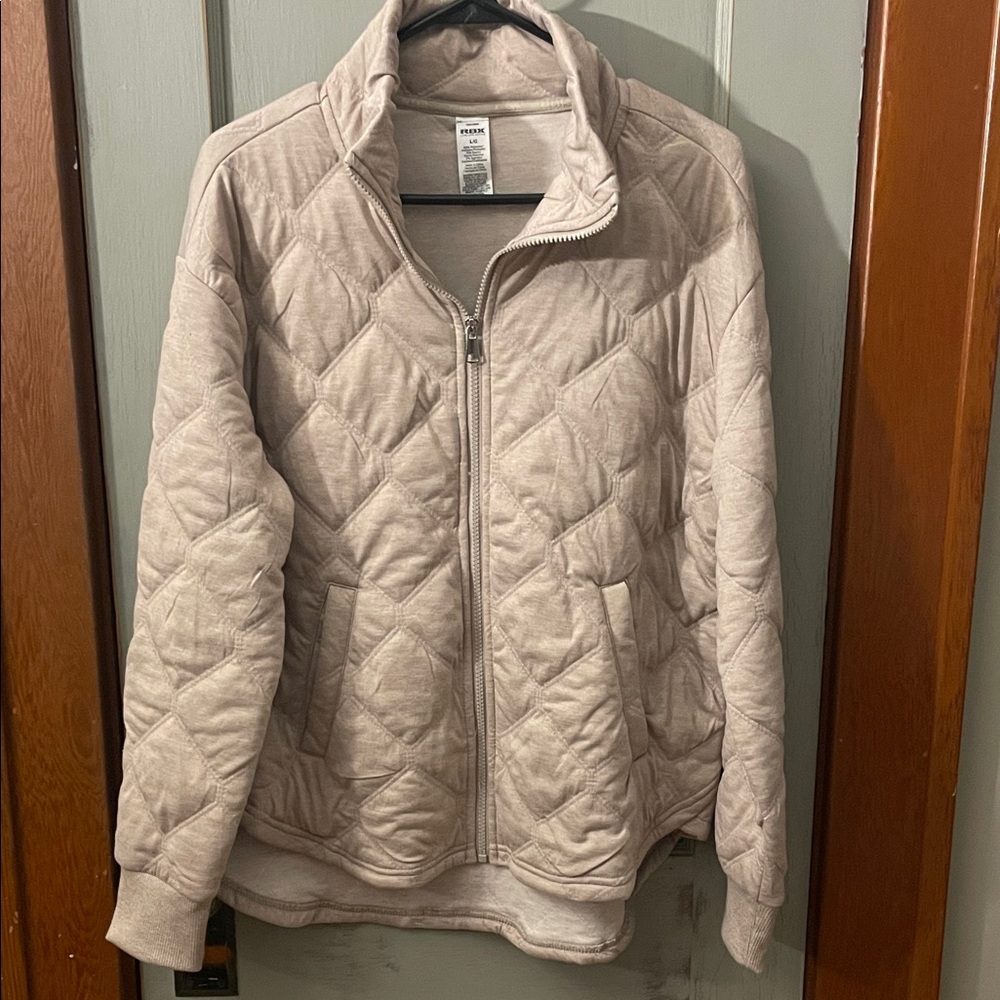 RBX Beige Quilted Puffer Jacket